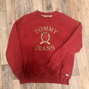 Tommy Hilfiger Burgundy Crewneck Sweater